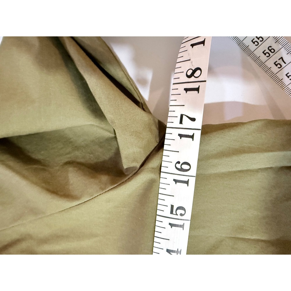 Sanctuary Olive Green Cotton V-Neck Button Front 3/4 Sleeve Blouse XS CB2145PLH - Picture 7 of 7